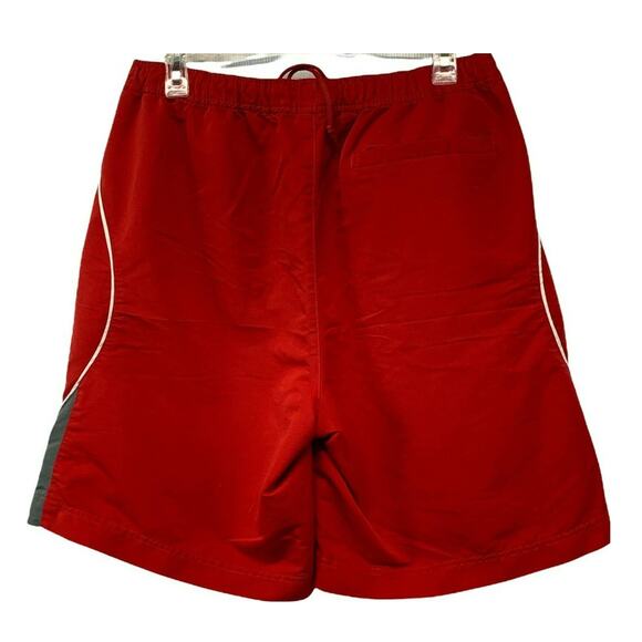 Nike Mens Red Basketball Shorts Size Large W32 Drawstring Athletic Elastic Waist - Picture 2 of 9
